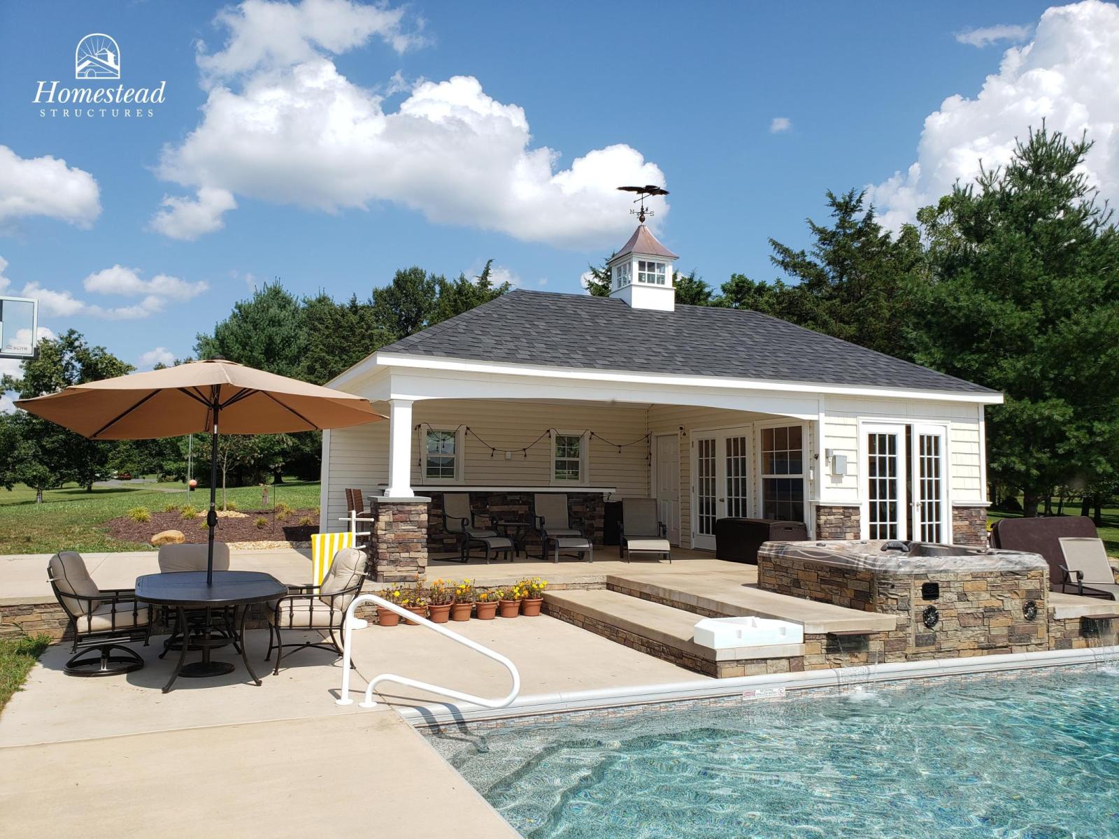 Avalon Pool House Exterior Shots Homestead Structures